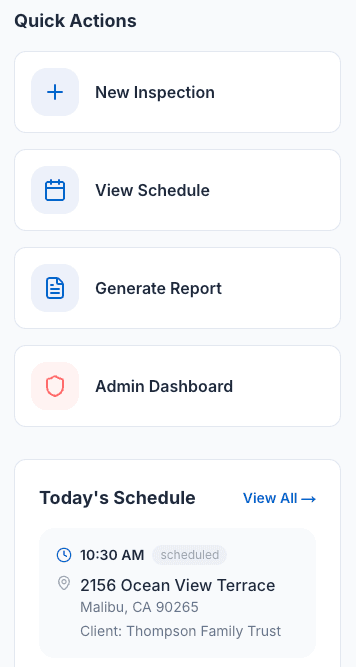 Mobile Pool Inspection App