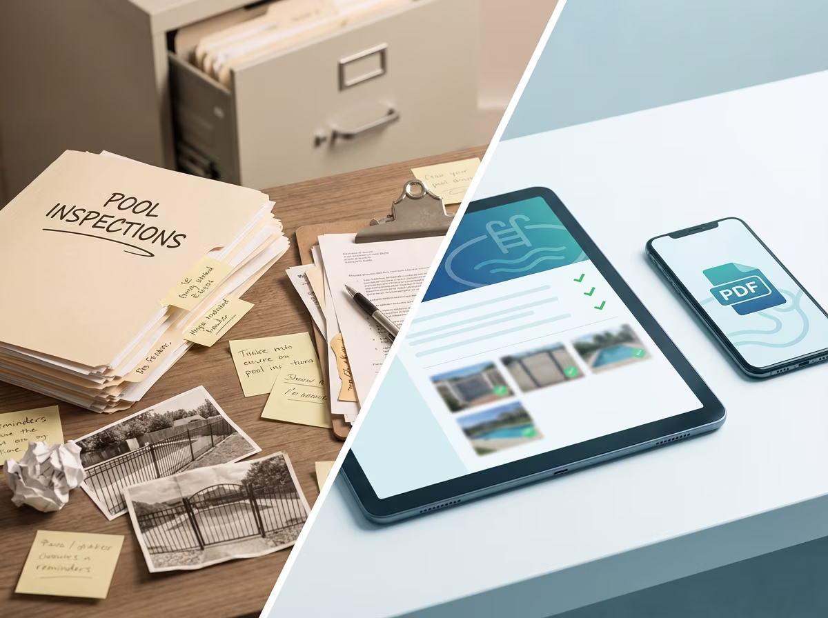 Digital compliance tracking vs paper forms for pool inspections