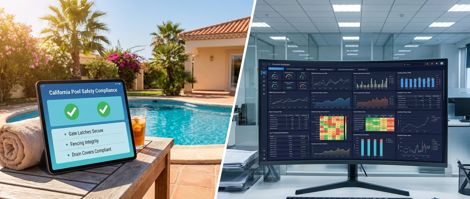Side-by-side comparison of PoolVerify and SafetyCulture iAuditor inspection platforms