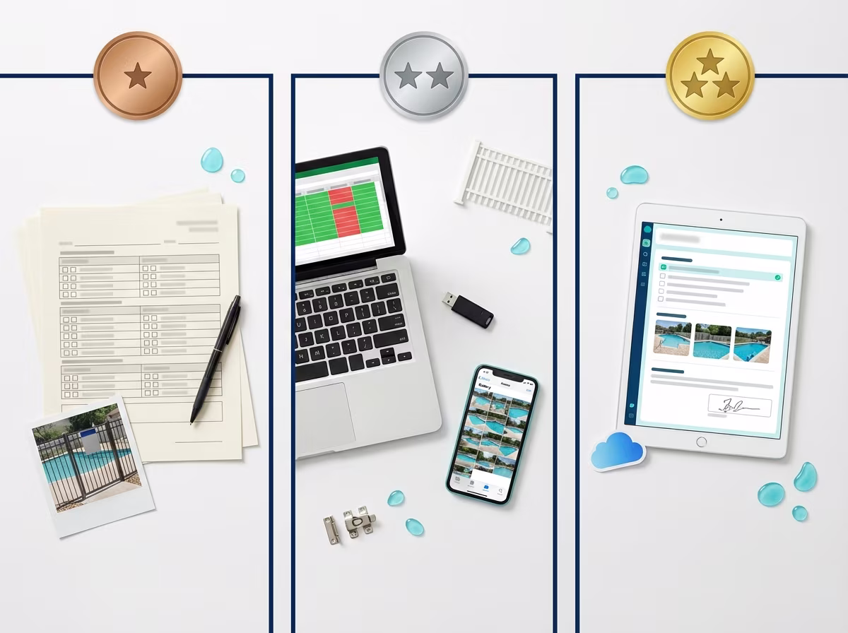 Three pool compliance tracking methods compared