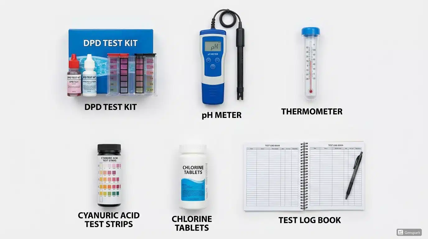 Pool water testing equipment commercial